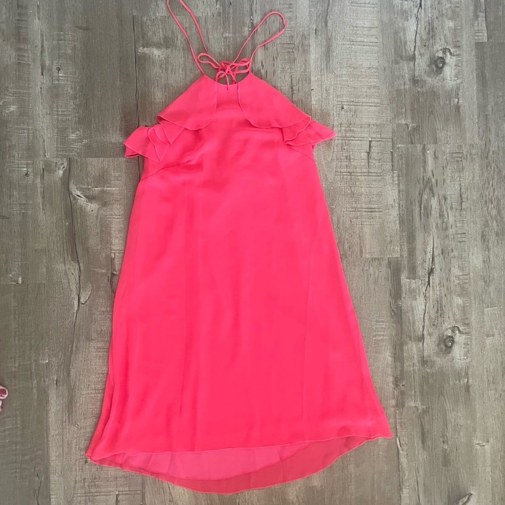 NWT BCBGeneration Halter Ruffle Dress